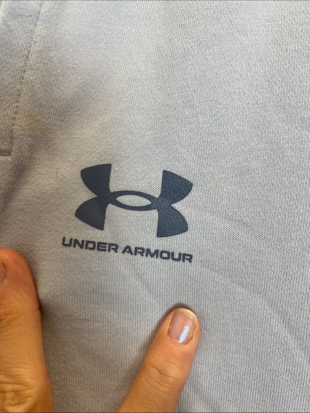Under Armour Pale Blue Loose Coupe Athletic Joggers size Large. - Picture 4 of 7